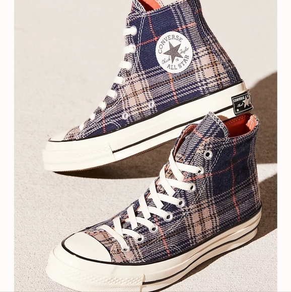 flannel converse shoes
